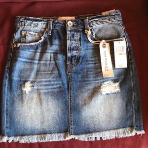 *SOLD* Size 26 Band of Gypsies jean skirt